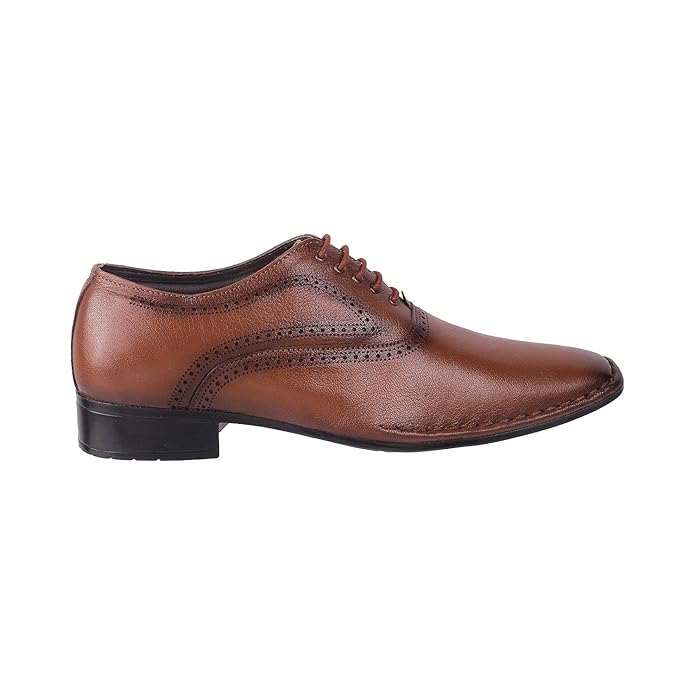 Mochi Men's Formal Faux Leather Stylish Lace-up Dress Shoes